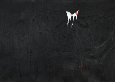 Death of a Butterfly - acrylic on canvas - 34 x 54 in - 2012 - GIULIANA MOTTIN